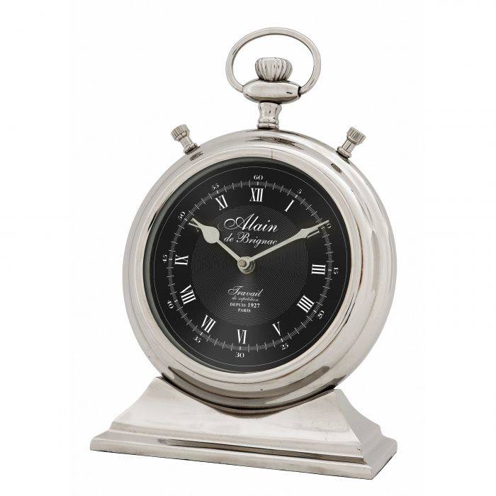 Eichholtz 106596 Clock Alain L nickel finish Eichholtz 106596 Clock Alain L nickel finish
