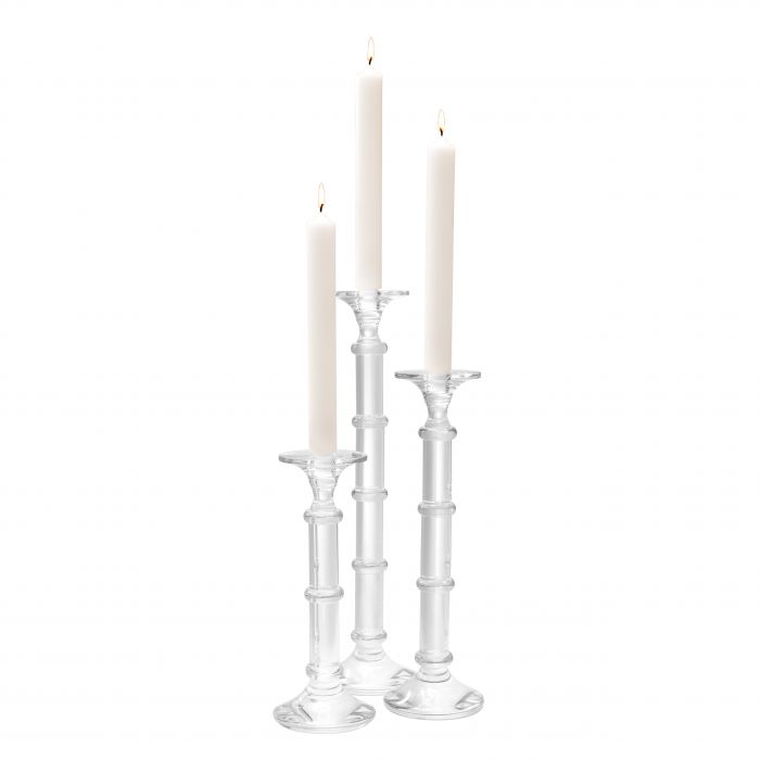 Eichholtz 112349 Candle Holder Aria crystal glass set of 3 Eichholtz 112349 Candle Holder Aria crystal glass set of 3