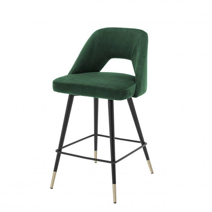 Eichholtz 112055 Counter Stool Avorio roche green velvet Eichholtz 112055 Counter Stool Avorio roche green velvet