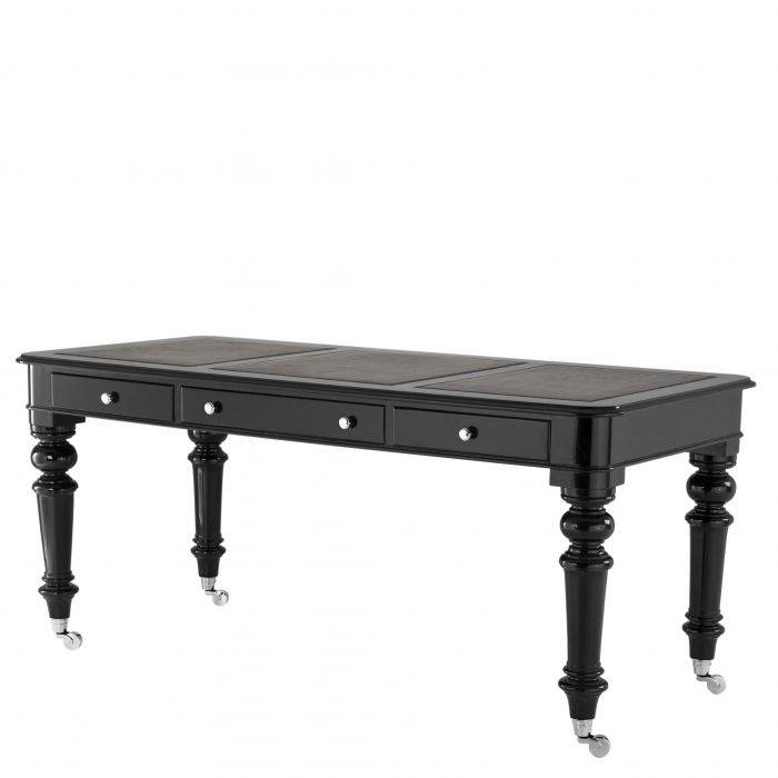 Eichholtz 109432 Desk Buckingham piano black finish Eichholtz 109432 Desk Buckingham piano black finish
