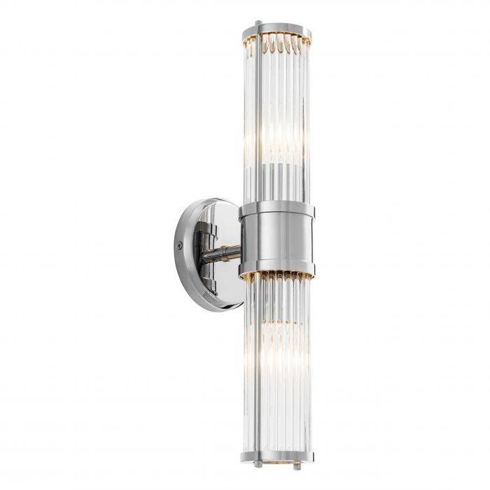 Eichholtz 111018 Wall Lamp Claridges Double nickel finish Eichholtz 111018 Wall Lamp Claridges Double nickel finish