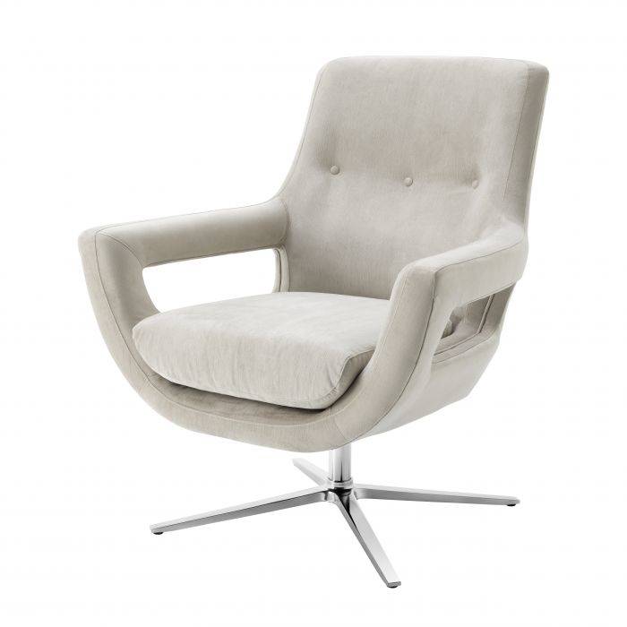 Eichholtz 111394 Swivel Chair Flavio pebble grey Eichholtz 111394 Swivel Chair Flavio pebble grey