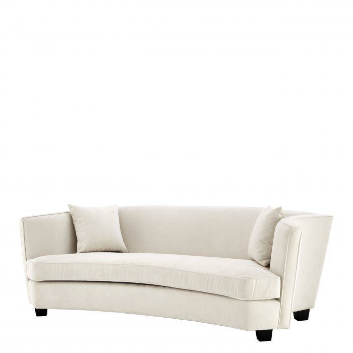 Eichholtz 111057 Sofa Giulietta 3 seat ecru velvet Eichholtz 111057 Sofa Giulietta 3 seat ecru velvet