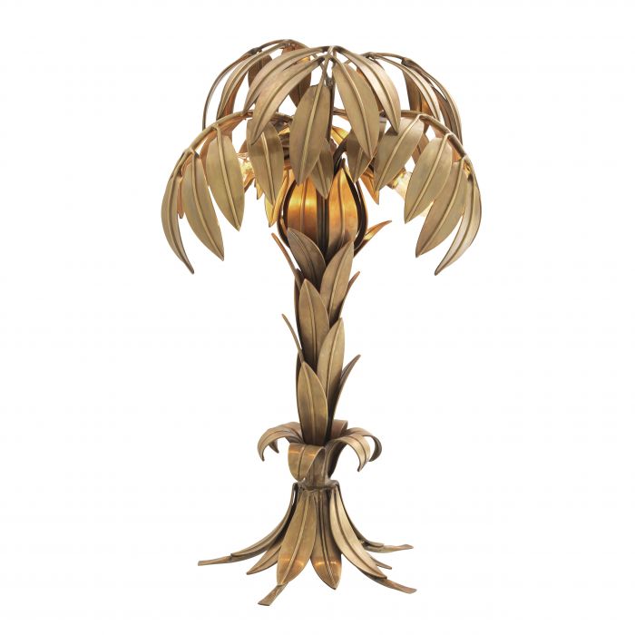 Eichholtz 112466 Table Lamp Hollywood Palm vintage brass finish Eichholtz 112466 Table Lamp Hollywood Palm vintage brass finish
