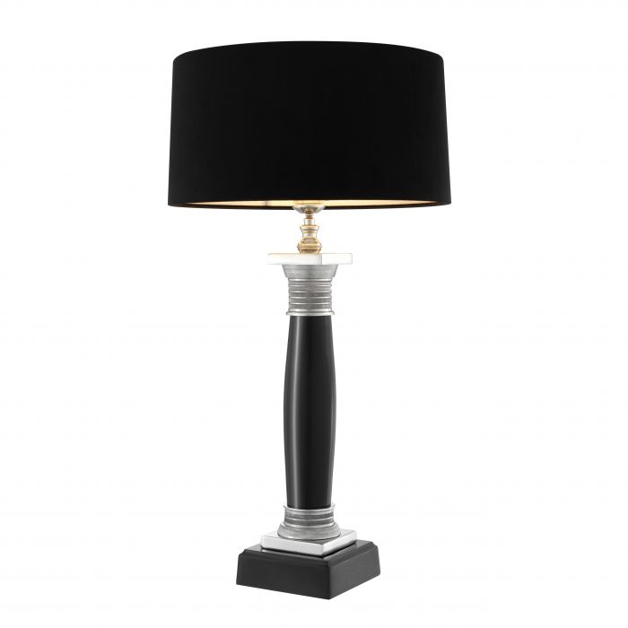 Eichholtz 101655 Table Lamp Napoleon black nickel finish incl shade Eichholtz 101655 Table Lamp Napoleon black nickel finish incl shade