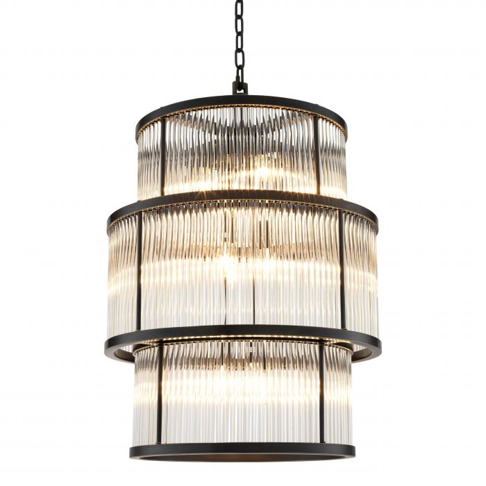 Eichholtz 111591 Chandelier Palmera bronze highlight finish Eichholtz 111591 Chandelier Palmera bronze highlight finish