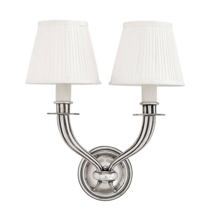 Eichholtz 108074 Wall Lamp Parisienne Double antique silver finish Eichholtz 108074 Wall Lamp Parisienne Double antique silver finish