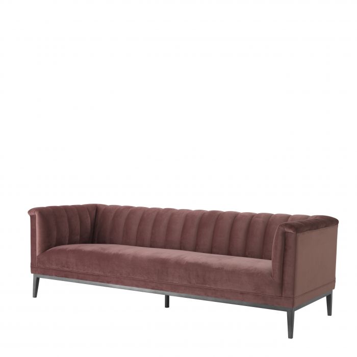 Eichholtz 111386 Sofa Raffles roche faded rose velvet Eichholtz 111386 Sofa Raffles roche faded rose velvet