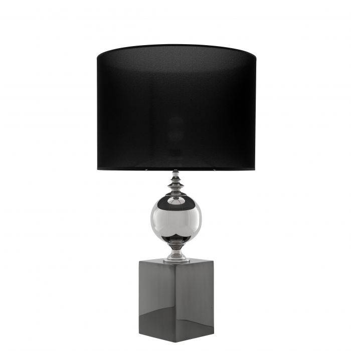 Eichholtz 109148 Table Lamp Trowbridge M black nickel incl shade Eichholtz 109148 Table Lamp Trowbridge M black nickel incl shade