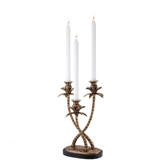 Eichholtz 110090 Candle Holder Villa d'Este vintage brass finish Eichholtz 110090 Candle Holder Villa d'Este vintage brass finish